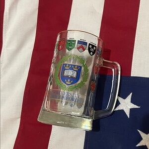 University of Oxford Glass Beer Mug